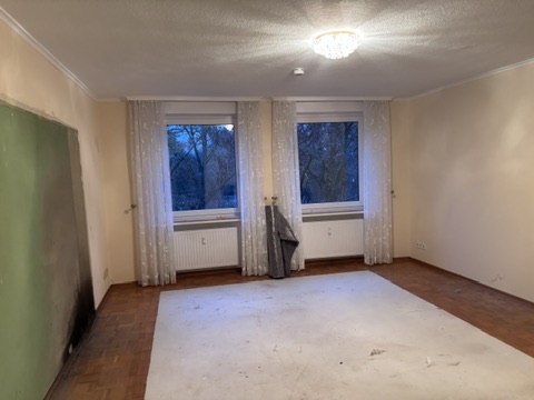 Wohnzimmer vor Beginn der Arbeiten